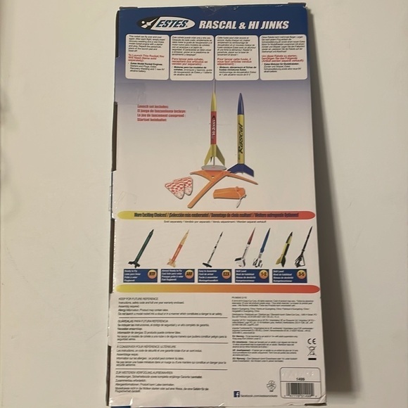 Estes Rascal & Hi Jinks model rocket launch set NWT - Picture 2 of 4